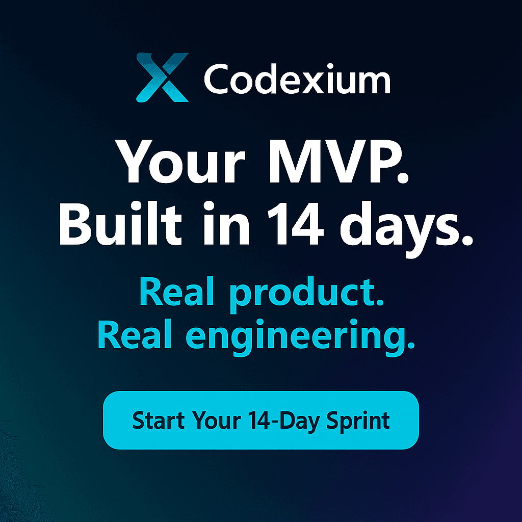 Codexium MVP Sprint